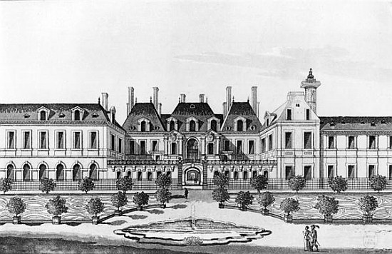 View of the Soissons Hotel in Paris à École française