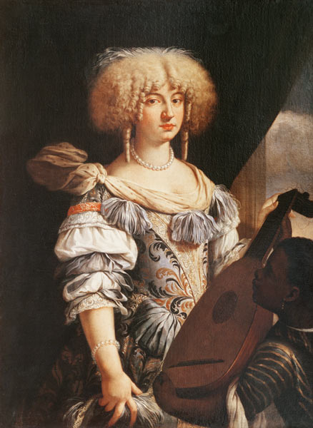 Portrait of a Woman with a Moorish Page à École française