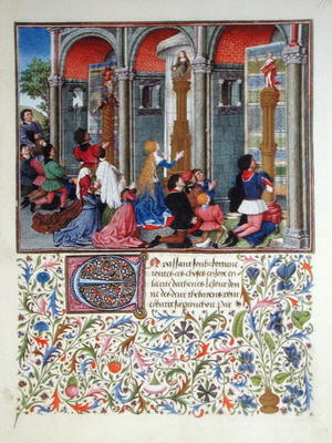 Ms 2617 Arcitas praying to Mars, Palemon praying to Venus, Emily praying to Diana, from La Teseida, à Ecole Française, (14ème siècle)