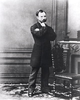 Auguste Renoir (1841-1919) (b/w photo) à Ecole Française, (19ème siècle)