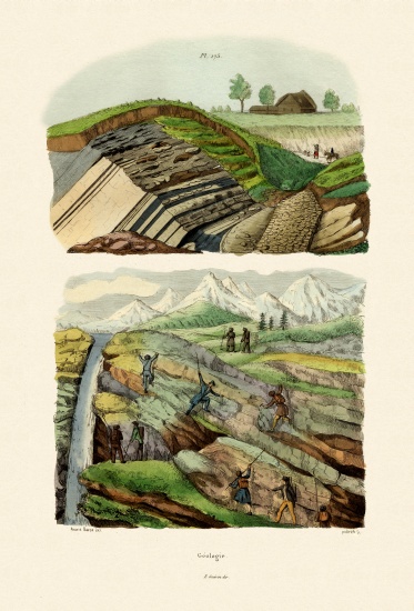 Geology à École française, (19ème siècle)