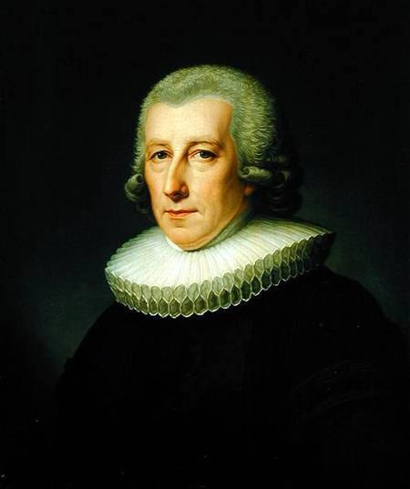 Portrait of Pastor Johann Bernhard Klefeker à Friedrich Carl Groger