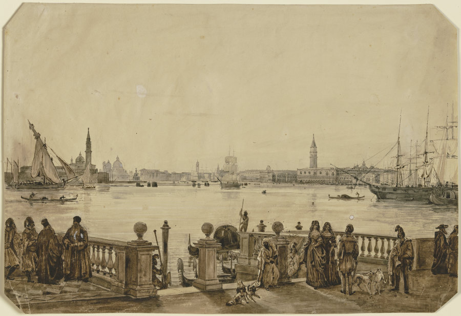 View on Venice à Friedrich Nerly