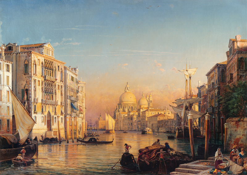Grand Canal de Venise à Friedrich Nerly (Nehrlich)