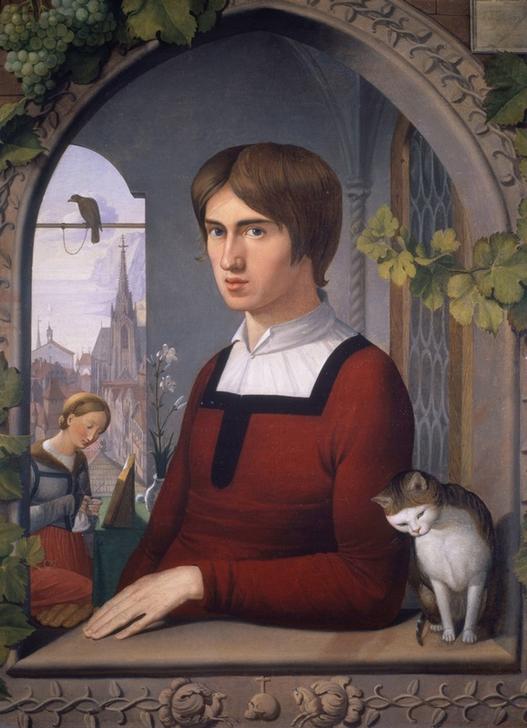 Portrait of painter Franz Pforr à Friedrich Overbeck