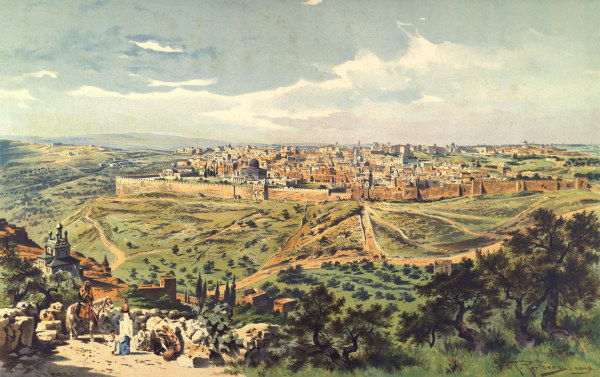View of Jerusalem à Friedrich Perlberg