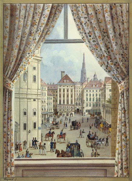 View of the Freyung, Vienna à Friedrich Wigand