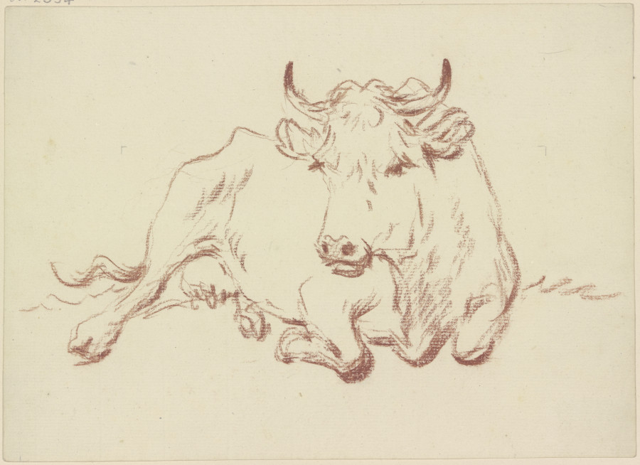 Lying cow en face à Friedrich Wilhelm Hirt