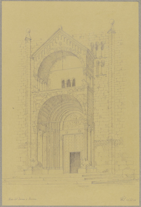 Protiro des Domes S. Maria Assunta in Verona à Friedrich Wilhelm Ludwig