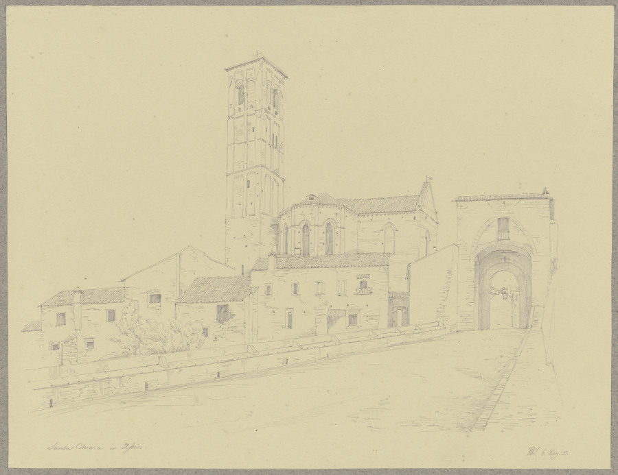 Saint Chiara in Assisi à Friedrich Wilhelm Ludwig