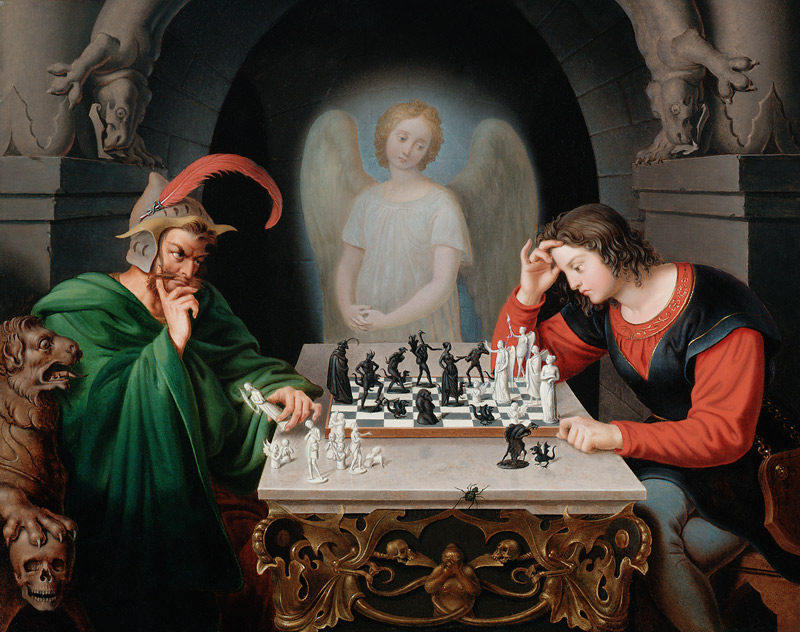 Die Schachspieler. à Friedrich August Moritz Retzsch