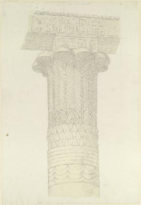 Ägyptische Säulen mit Architrav