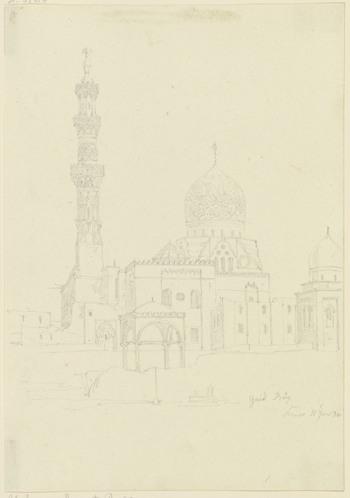 Die Moschee Gaid Bäy in Kairo à Friedrich Maximilian Hessemer