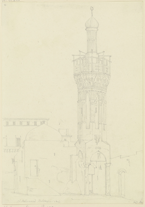 Die Moschee Sil Mohammed Haloaghi à Friedrich Maximilian Hessemer