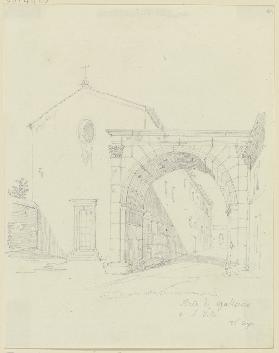 Die Porta Esquilina und Santi Vito, Modesto e Crescenzia in Rom