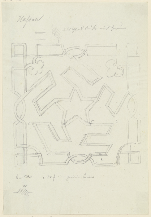 Geometrical pattern à Friedrich Maximilian Hessemer