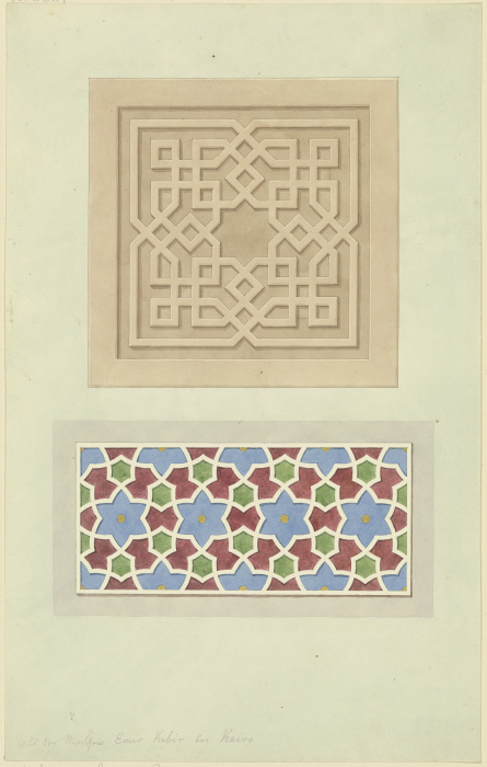 Geometrical pattern à Friedrich Maximilian Hessemer