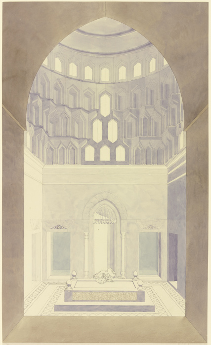 Grab des Sultan Quaitbay in Kairo à Friedrich Maximilian Hessemer