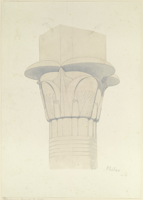 Capital in Philae à Friedrich Maximilian Hessemer