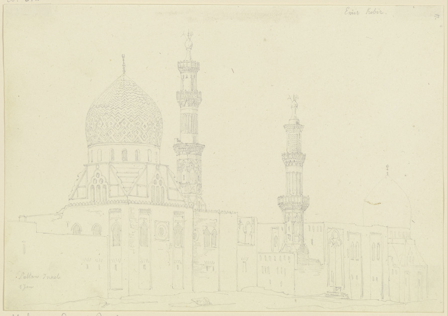 Moschee des Sultan Inael in Kairo à Friedrich Maximilian Hessemer