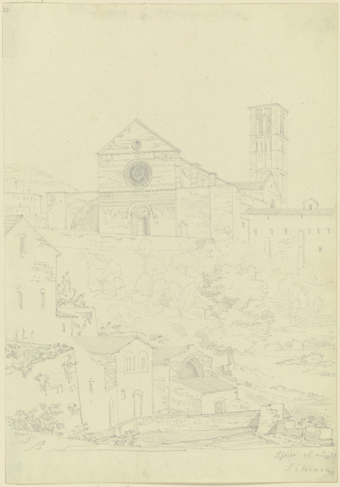 Saint Chiara in Assisi à Friedrich Maximilian Hessemer