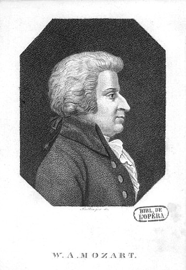 Wolfgang Amadeus Mozart (1756-91) à Friedrich Wilhelm Bollinger