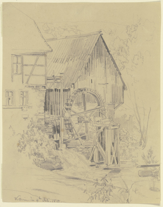 Mill in Wertheim à Fritz Bamberger