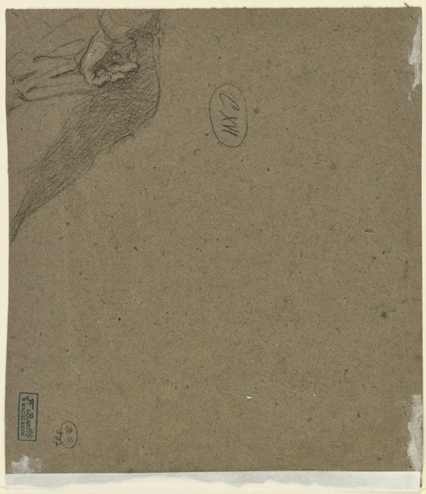 Sitzende Figur, mit in die Hüfte gestemmter Linken (Fragment) à Fritz Boehle