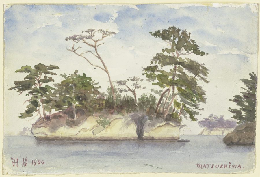 Inselgruppe vor Matsushima à Fritz Hauck