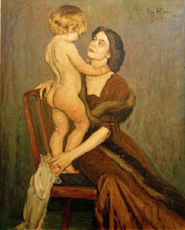 Lady and Child à Fritz Rhein