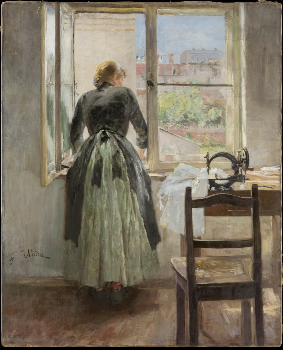 By the Window à Fritz von Uhde