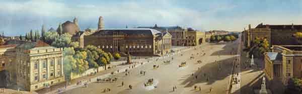 Unter den Linden from the Armoury, c.1855