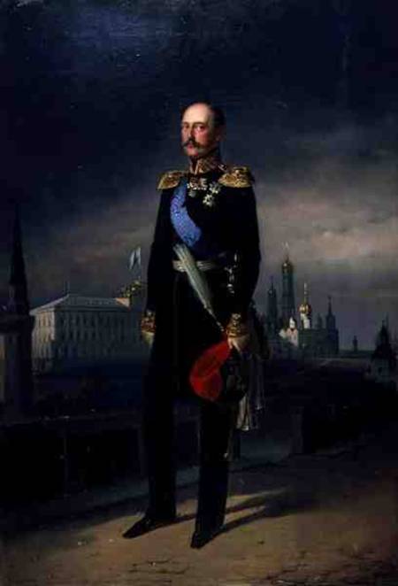 Portrait of Emperor Alexander II (1818-81) à G. Botmann