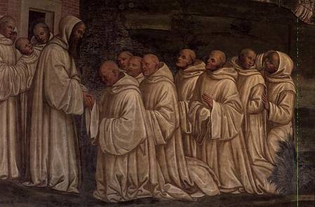 Benedictine Monks, from the Life of St. Benedict à G. Signorelli