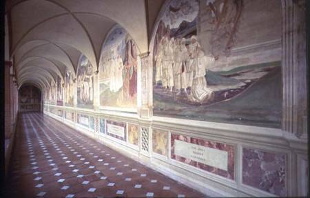 Corridor showing the Life of St. Benedict (fresco) à G. Signorelli