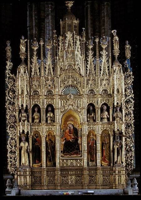 Polyptych of the Virgin and Child and various saints à G. Vivarini