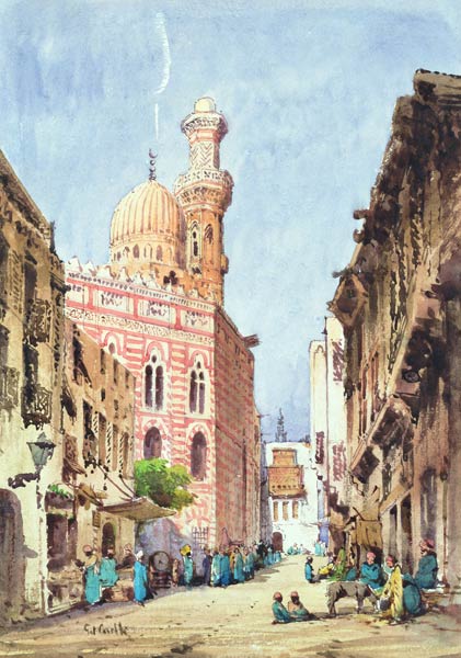 A Cairo Street Scene à Gabriel Carelli