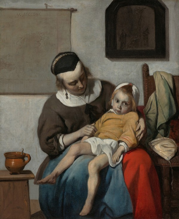 The Sick Child à Gabriel Metsu