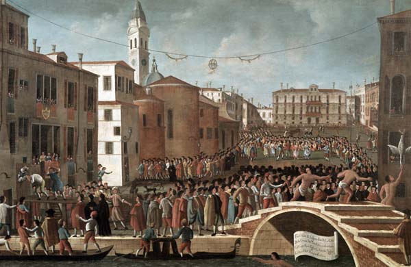 Festival of the Blessed Virgin Mary on the 2nd February at Santa Maria Formosa, Venice à Gabriele Bella