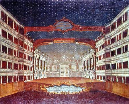 Interior of the San Samuele Theatre, Venice à Gabriele Bella