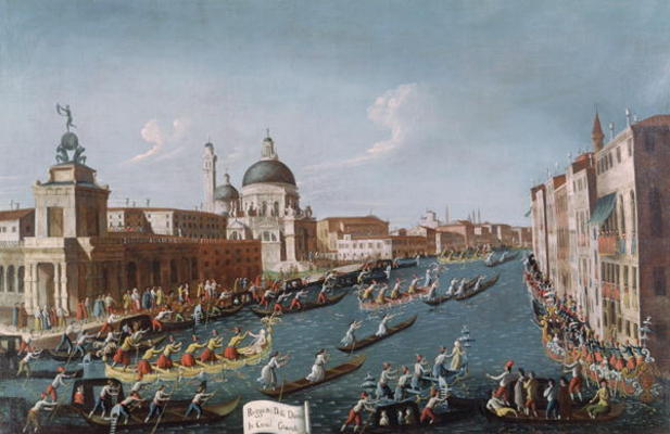 The Women's Regatta on the Grand Canal, Venice à Gabriele Bella