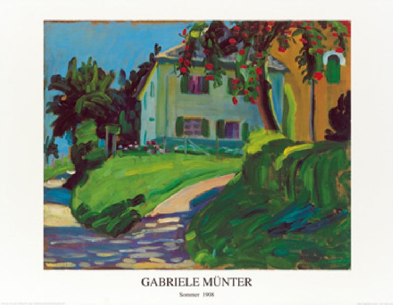 Sommer 1908 (Haus mit Apfelbaum) à Gabriele Münter