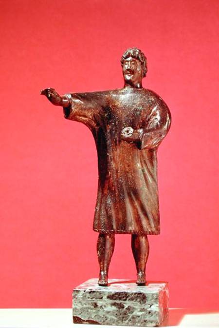 Figurine of a man wearing a sagum, from Neuvy-en-Sullias à Gallo-Roman