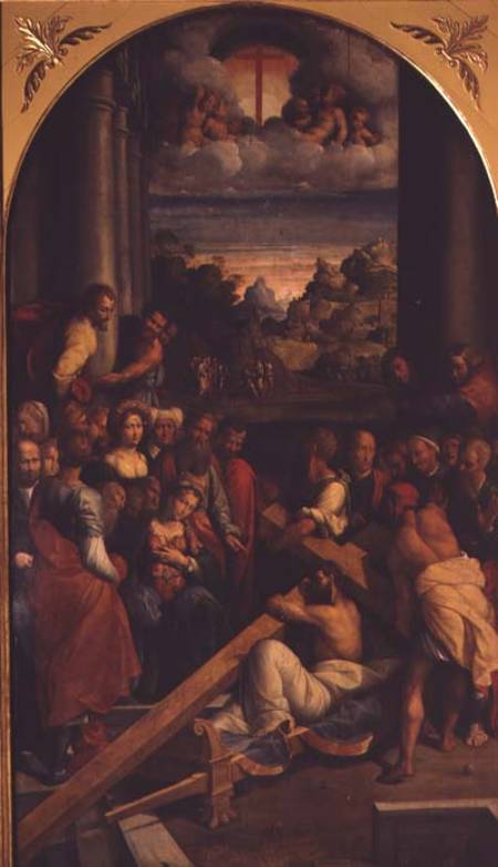 The Carrying of the Cross (altarpiece) à Garofalo