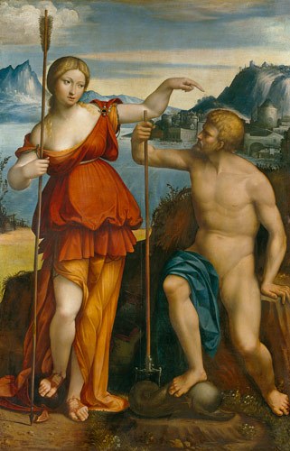Poseidon and Athene à Garofalo