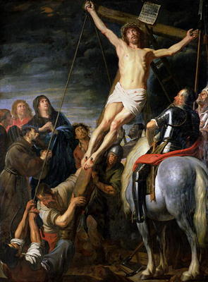 Raising the Cross, 1631-37 (oil on canvas) à Gaspar de Crayer