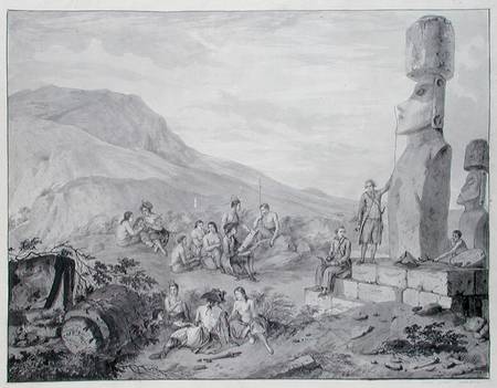 Islanders & Monuments of Easter Island à Gaspard Duche de Vancy