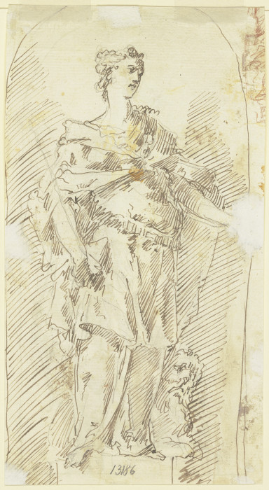 Allegorische Frauenfigur (Venezia?) à Gaspare Diziani