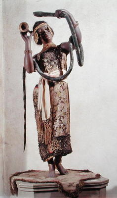 Automaton of a Snake-Charmer, c.1902 (mixed media) à Gaston Decamps
