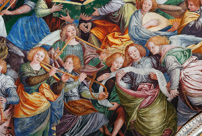 The Concert of Angels, 1534-36 (detail of 175782) à Gaudenzio Ferrari